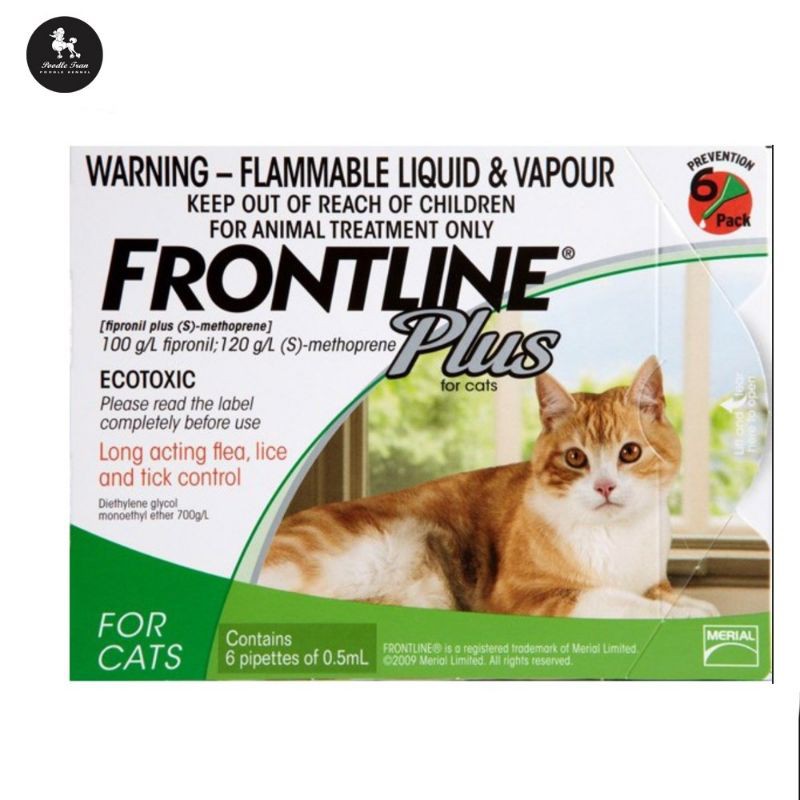 Frontline plus nhỏ gáy trị ve bọ chét cho mèo ( 1tuyp) Phòng và tiêu diệt trứng, nhộng và rận (bọ chét) trưởng thành.