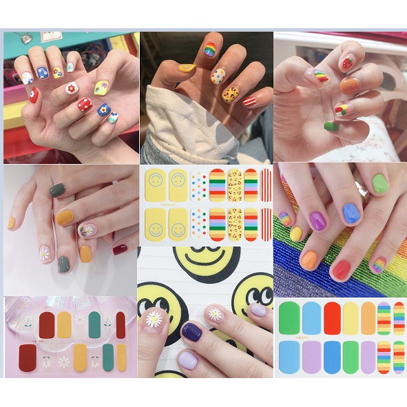 Nail sticker dán móng tay siêu kute, 3D chống nước thời trang chất lượng cao (17)