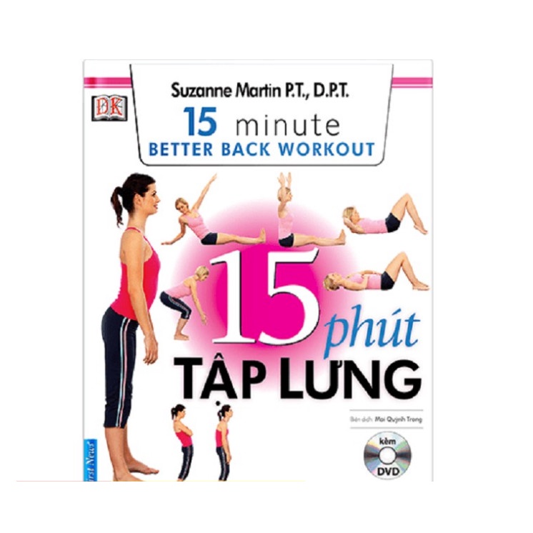 Sách - 15 Phút Tập Lưng (Kèm 1 Đĩa DVD) - First News