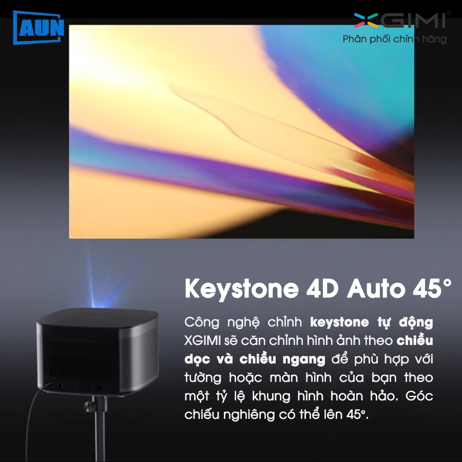 [ƯU ĐÃI LỚN] Máy chiếu mini Xgimi Horizon Pro 4K QUỐC TẾ - hỗ trợ 4K HDR,công nghệ DLP, 3D độ sáng cao 2200 Ansi lumens