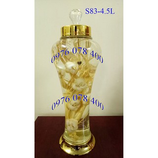 [ CHÍNH HÃNG ] Bình Ngâm Rượu Hàn Quốc 4.5 Lít , Bình Thuỷ Tinh Yongcheon, BHQ-S83