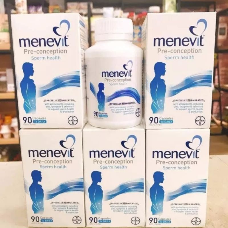 Menevit 90 viên giúp cải thiện và nâng cao chất lượng tinh trùng - hàng Úc chính hãng