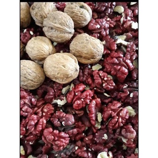 100-200gam  óc chó đỏ , óc chó vàng rang chín ăn liền, làm bánh, sữa hạt, nguyên quả