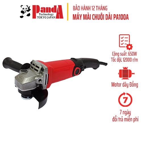 [Mã BMBAU50 giảm 7% đơn 99K] Máy cắt, mài góc, đánh bóng vật dụng cầm tay Panda PA100A 650W công tắc chuôi dài