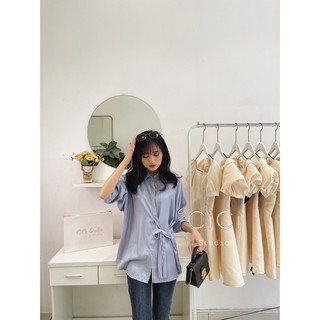 Sơmi lụa buộc nơ CICISTUDIO