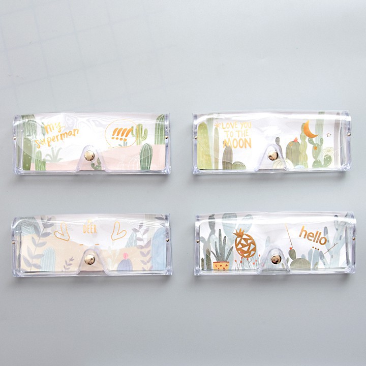 Hộp Mắt Kính Trong Suốt Cute Chất Liệu PVC-Màu Ngẫu Nhiên | BigBuy360 - bigbuy360.vn