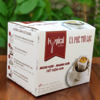 Cà Phê Túi Lọc vị đậm đà 100% Robusta - Typical Coffee