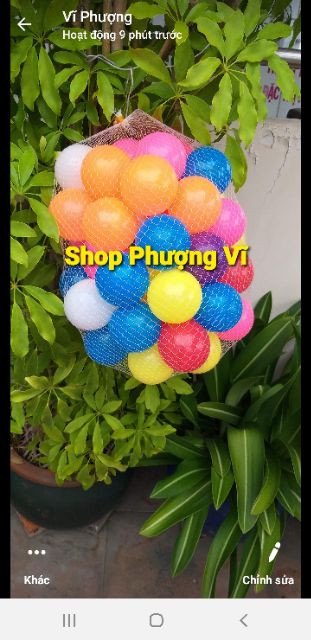 Túi 100 bóng nhựa Việt Nam 5cm hàng cao cấp.