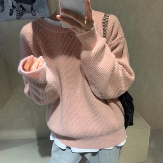 Áo len gân trơn kiểu dáng basic