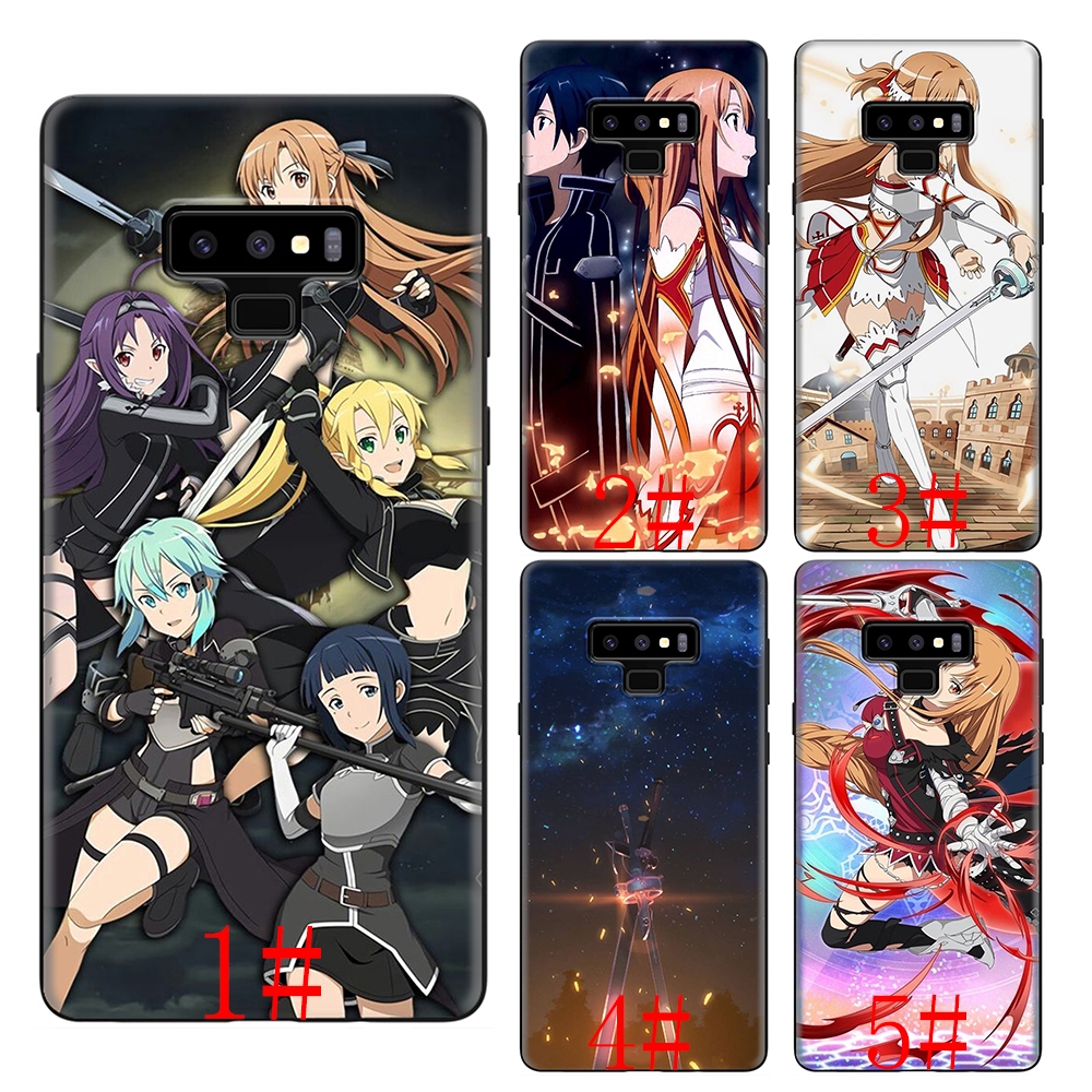 Ốp Lưng Mềm In Hình Anime Sword Art Online Cho Samsung A5 A6 A7 A8 A9 J6 Note 8 9 2018