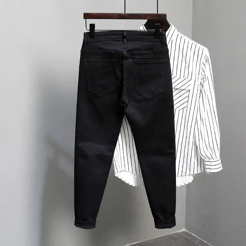 Quần Jean Dáng Ôm Co Giãn Thời Trang Cá Tính Cho Nam