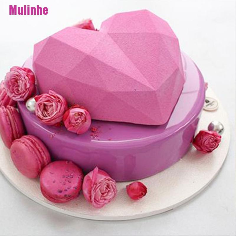 Khuôn Silicone Làm Bánh Tráng Miệng Hình Trái Tim 1 Cái
