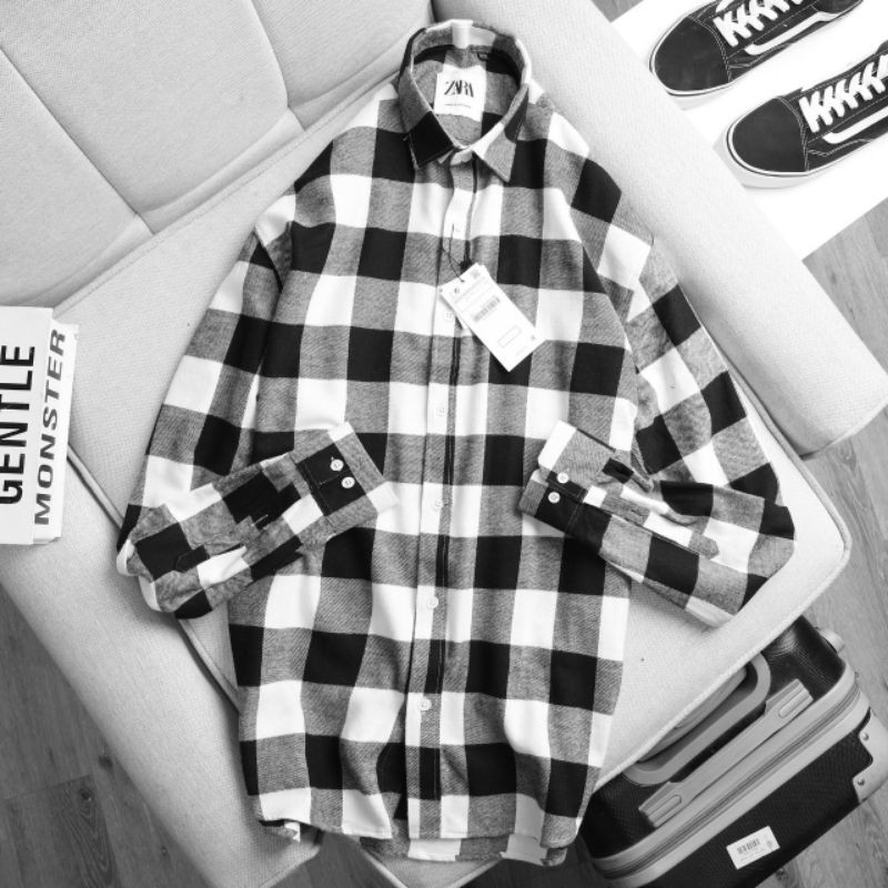 [size to 50-110kg] Áo sơ mi nam dài tay cotton KATE sọc caro | BigBuy360 - bigbuy360.vn