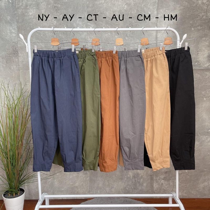 Quần Dài Lưng Thun Ống Rộng Phối Túi Phong Cách Cá Tính | BigBuy360 - bigbuy360.vn