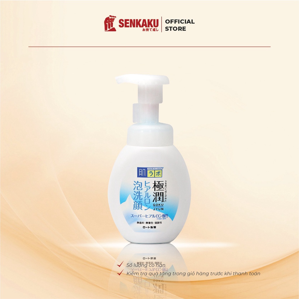 Sữa rửa mặt tạo bọt Hada Labo 160ml Nhật Bản