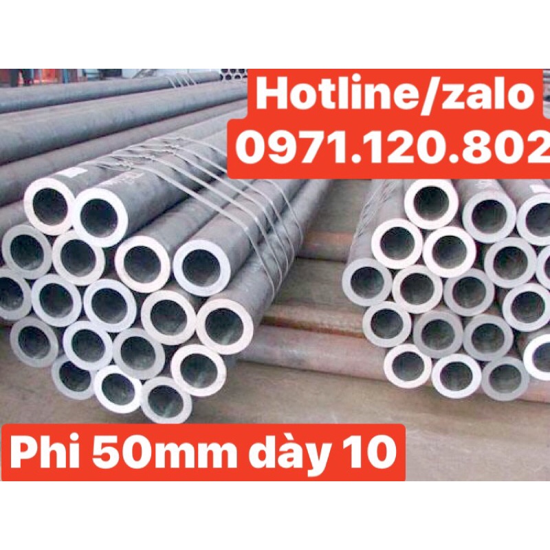 Ống nhôm đúc A6061- phi 50mm dày 10mm  dài 1m