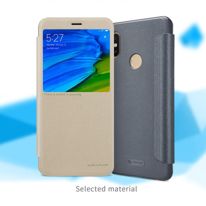 Bao Da Điện Thoại Nillkin Cứng Nắp Lật Lấp Lánh Cho Xiaomi Redmi Note 5 Pro Vỏ