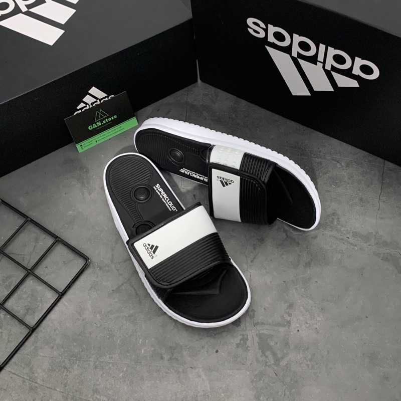 DÉP ADIDAS NỆM RC - Chuẩn chỉ full box, quai tuỳ chỉnh hợp mọi loại chân