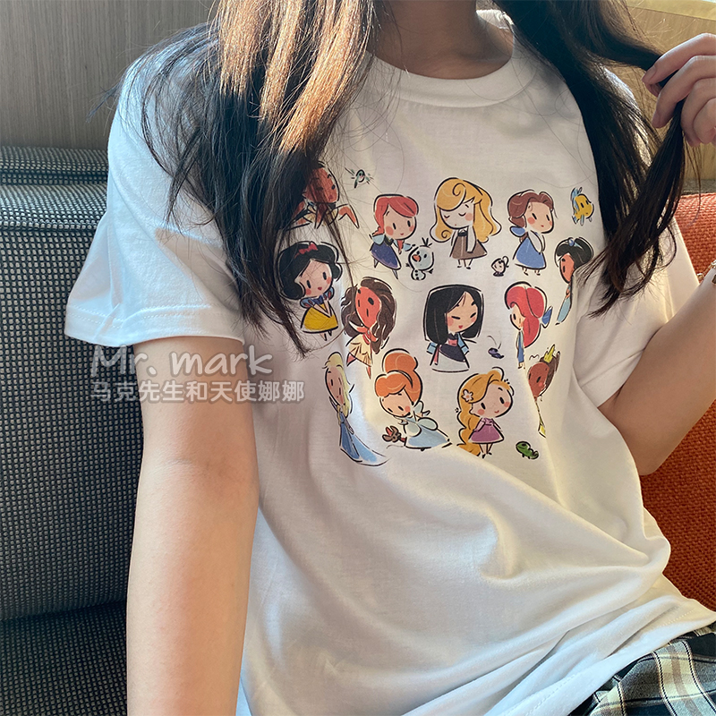 Áo Thun Nữ Tay Ngắn In Họa Tiết Thời Trang