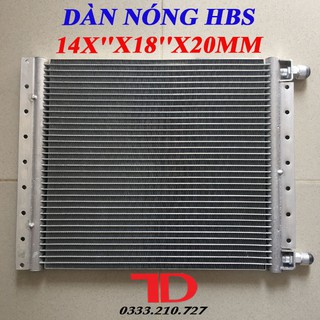 Dàn Nóng HBS 14x18 inch 36x46 cm dày 20mm và dày 32mm Dàn Nóng Điều Hòa Ô Tô - Vật Tư Điện Lạnh Ô Tô Thuận Dung