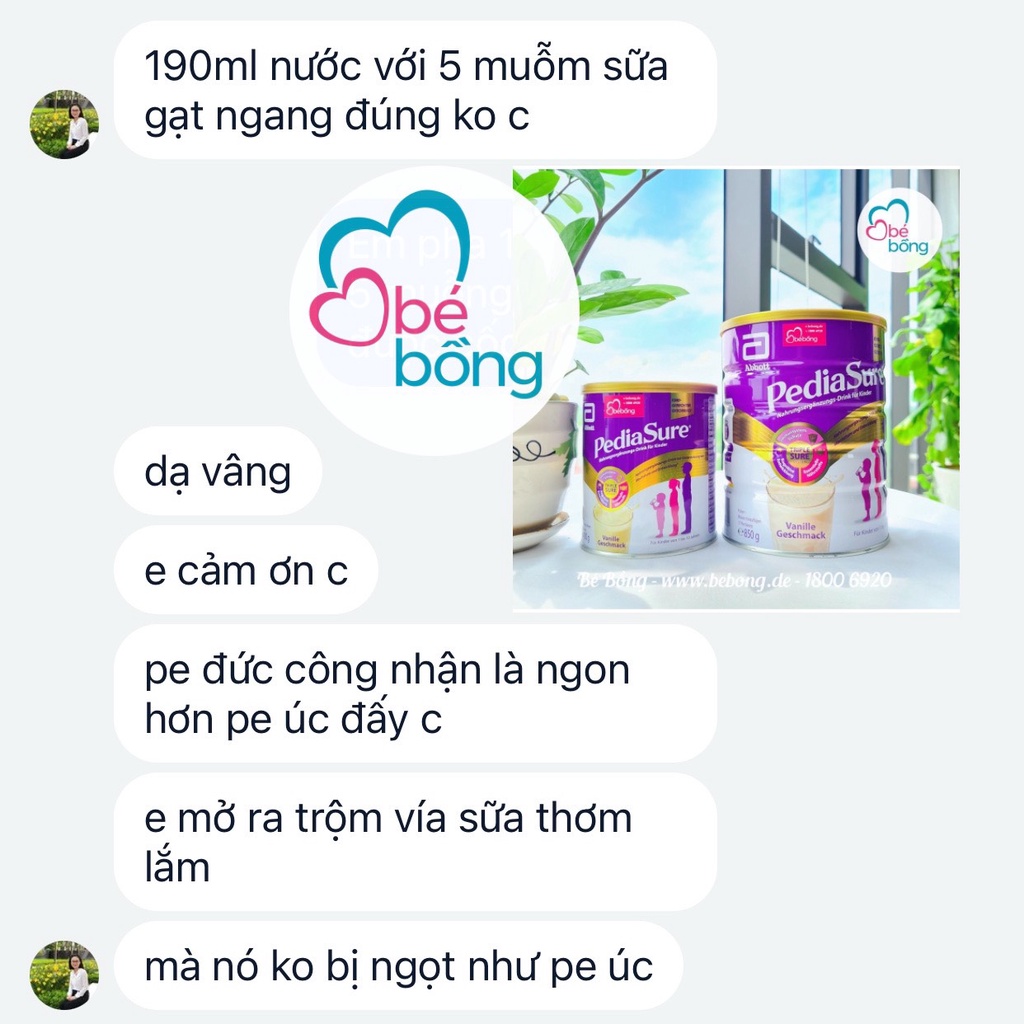 Sữa Pediasure Đức cho trẻ biếng ăn, chậm lớn