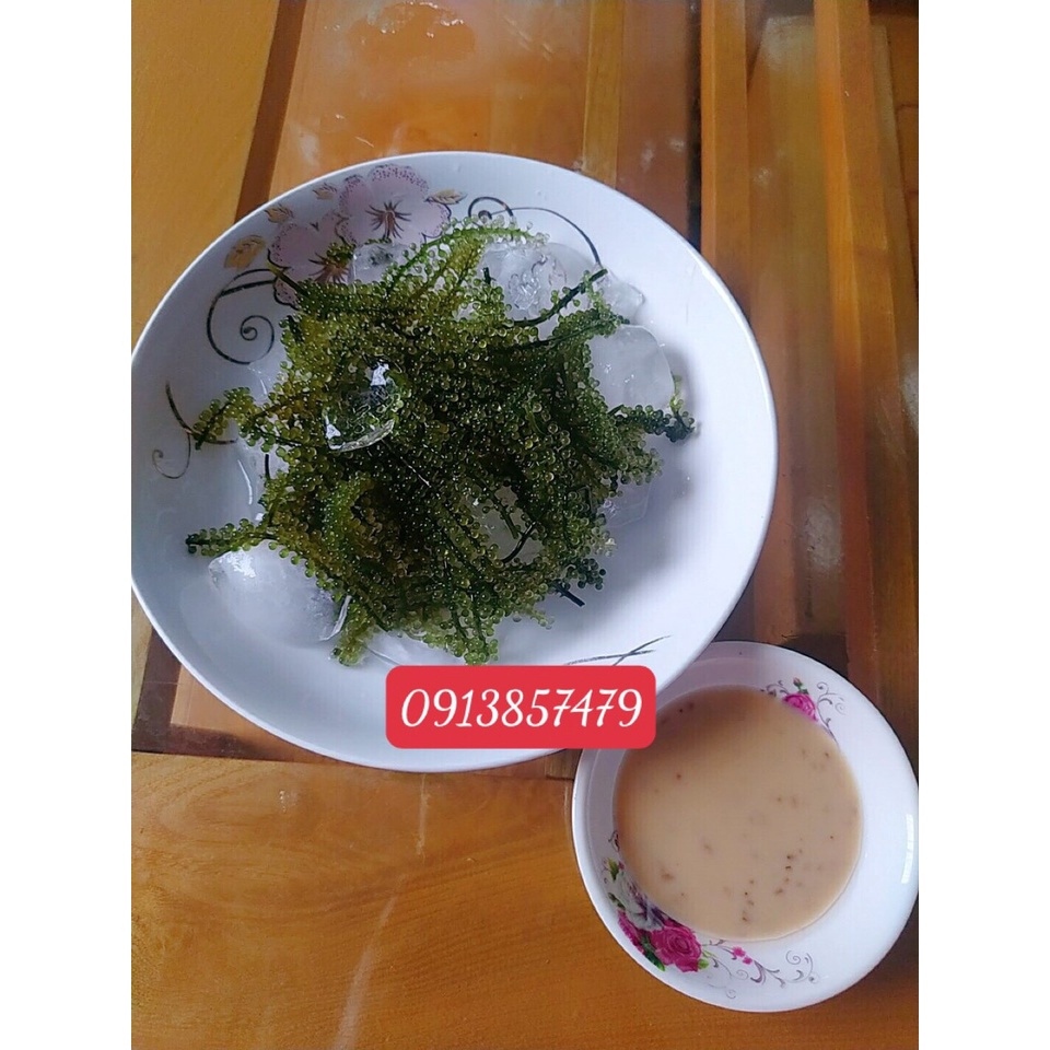 Rong nho tươi, rong biển, tách nước loại 1 500gr