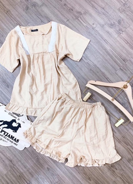 Sale lổ 115k. Đồ Bộ mặc nhà chất vải đũi mịn mát | BigBuy360 - bigbuy360.vn