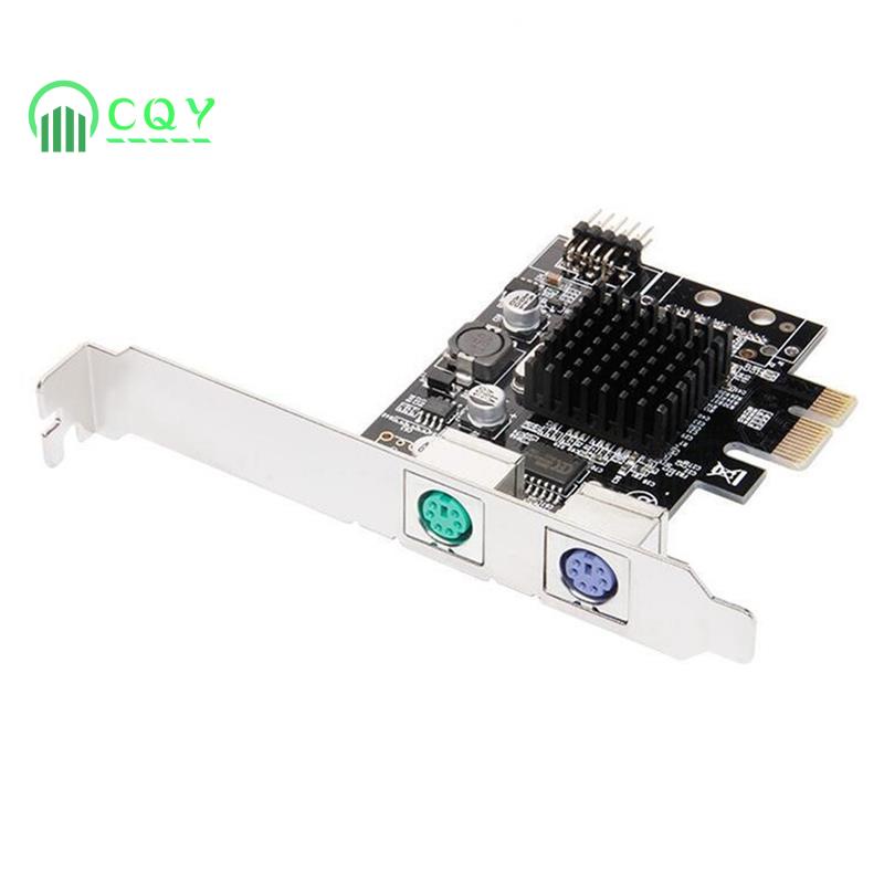 PCIE to 2XPS2 PS/2 Port for PC Keyboard Mouse Adapter Card