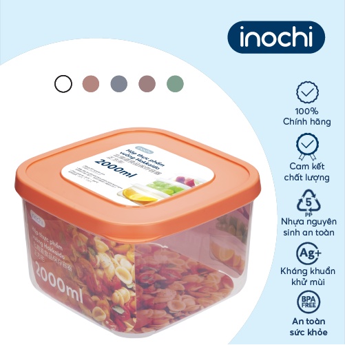 Hộp thực phẩm vuông Inochi - Hokkaido