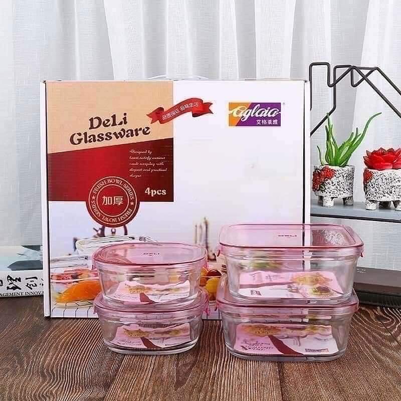 Bộ thuỷ tinh 4 món deli