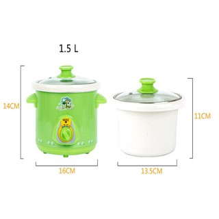 Nồi Hầm Cháo Bằng Điện 2,5lit. 1,5lit