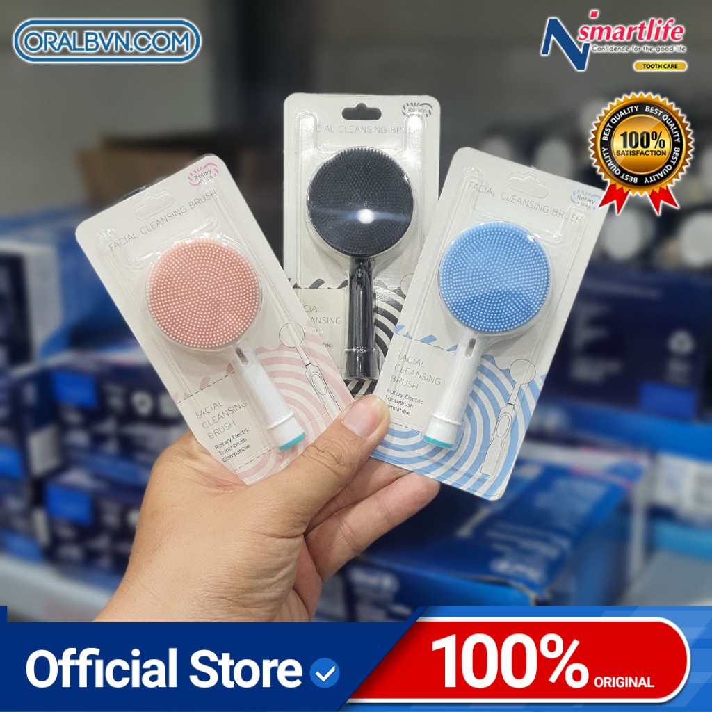 Đầu bàn chải thay thế Foreo giúp bàn chải điện Oral B thành máy rửa & massage mặt tiện dụng, làm sạch lỗ chân lông