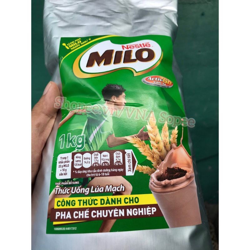 Milo bột nguyên chất 1kg