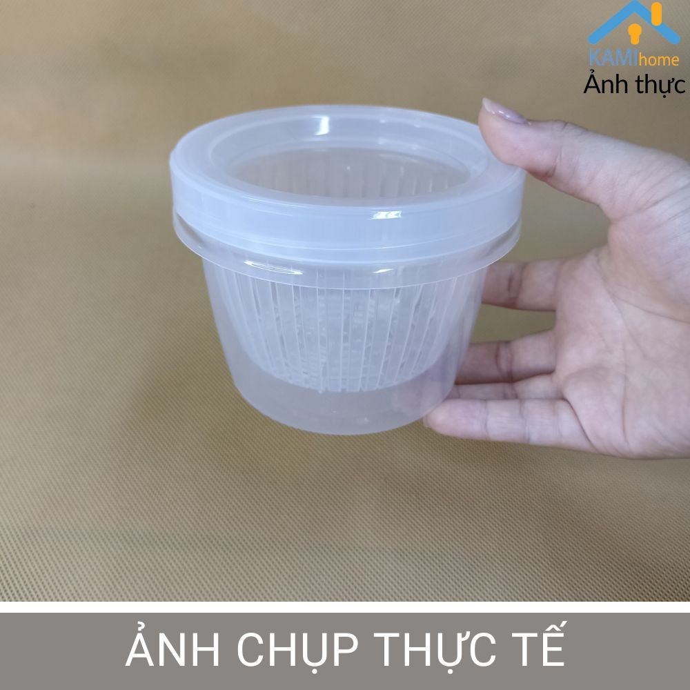 Hộp nhựa bảo quản thực phẩm 2 lớp tách nước tăng thời gian bảo quản trong tủ lạnh mã 20105