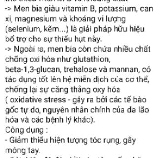 Bill kèm bierhefe hàng Đức