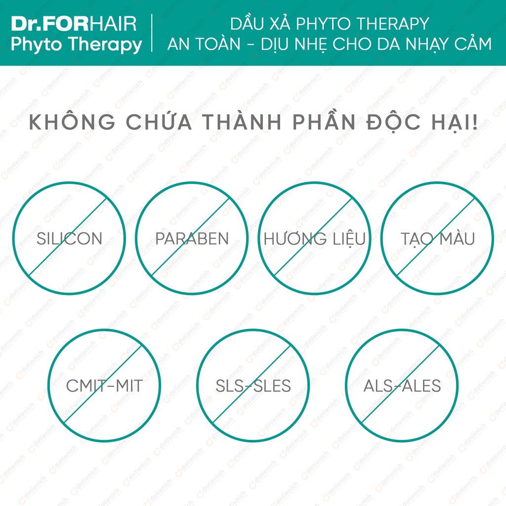 Dầu xả dưỡng tóc Dr.FORHAIR/Dr For Hair cho da đầu nhạy cảm Phyto Therapy Treament 100ml