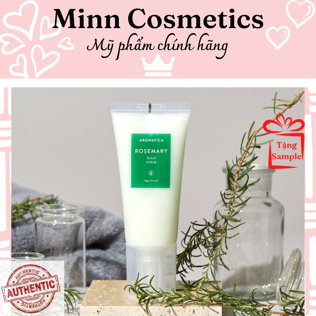 Tẩy da chết cho da đầu AROMATICA Rosemary Scalp Scrub 165g