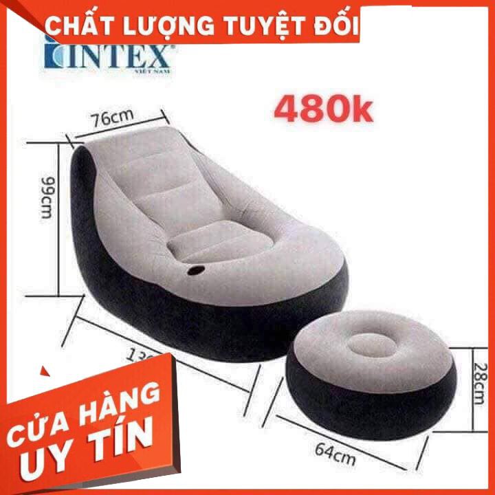 Ghế Hơi Tựa Lưng Intex Kèm bơm điện