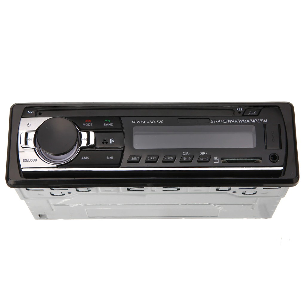 Âm Ly mini ô tô , đầu CD thu phát nhạc Bluetooth USB FM 12VDC