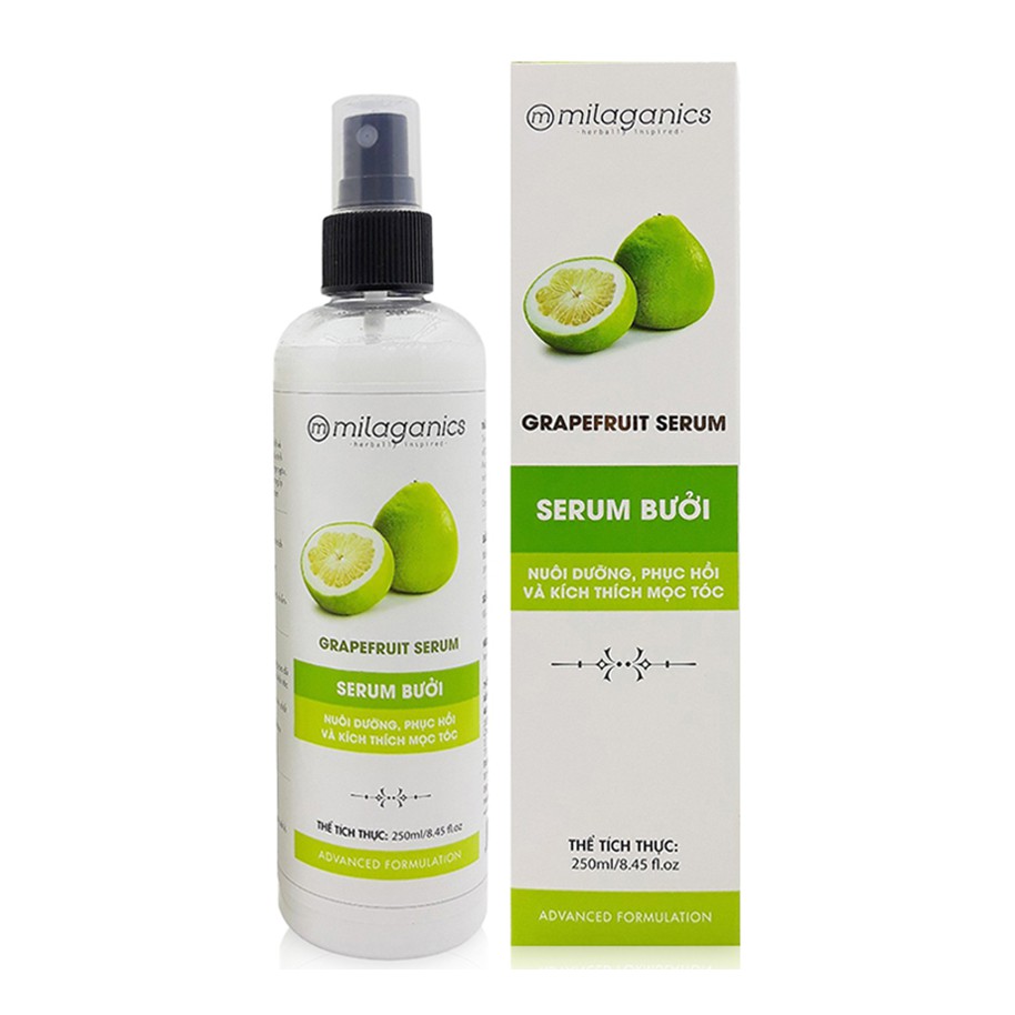 Serum bưởi giúp giảm rụng tóc, kích thích mọc tóc Milaganics 250ml - 0804235 | BigBuy360 - bigbuy360.vn