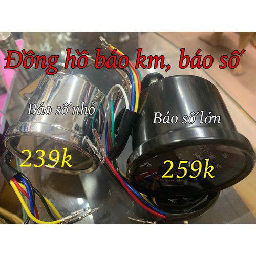 Đồng hồ báo tua báo km báo số xe cub 78 CD CL các loại xe.