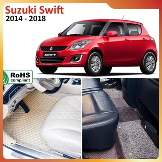 [FLASLE] Thảm lót sàn 6D CAO CẤP Suzuki Swift 2014-2018 chuẩn Form mẫu, cách âm, chống nước hiệu quả