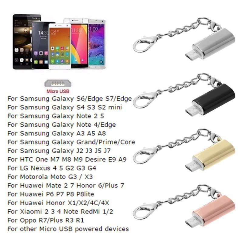 SAMSUNG XIAOMI Đầu Chuyển Đổi Từ Cổng Lightning 8 Pin Sang Cổng Micro Usb