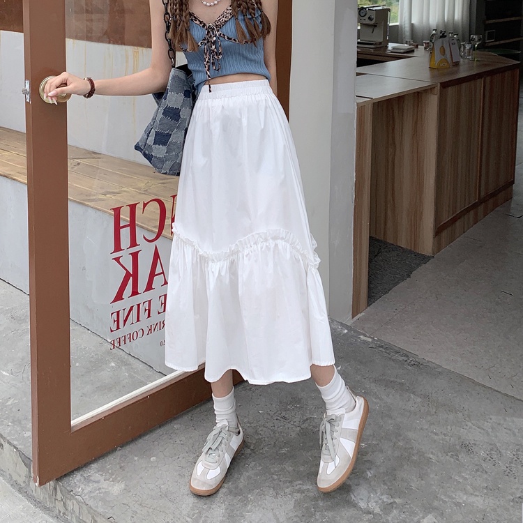 Chân Váy Chữ A Dài Lưng Cao Thời Trang Xuân Hè Cho Nữ