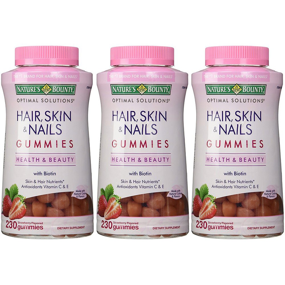 kẹo mọc tóc,dep da, móng Hair Skin Nail Nature's Bounty 80 viên