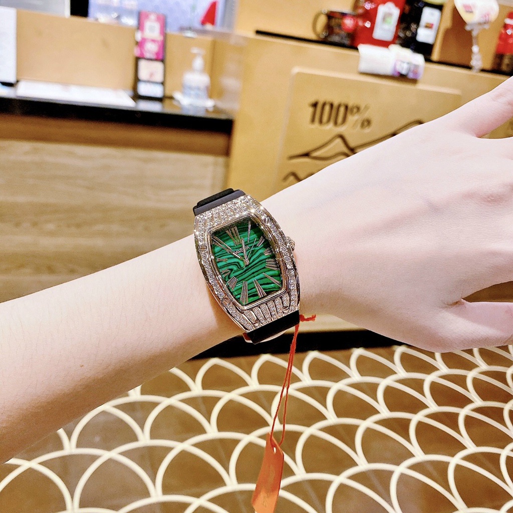 Đồng Hồ Nữ Davena D31562A Quartz , Dây Cao Su , Size 38x30mm