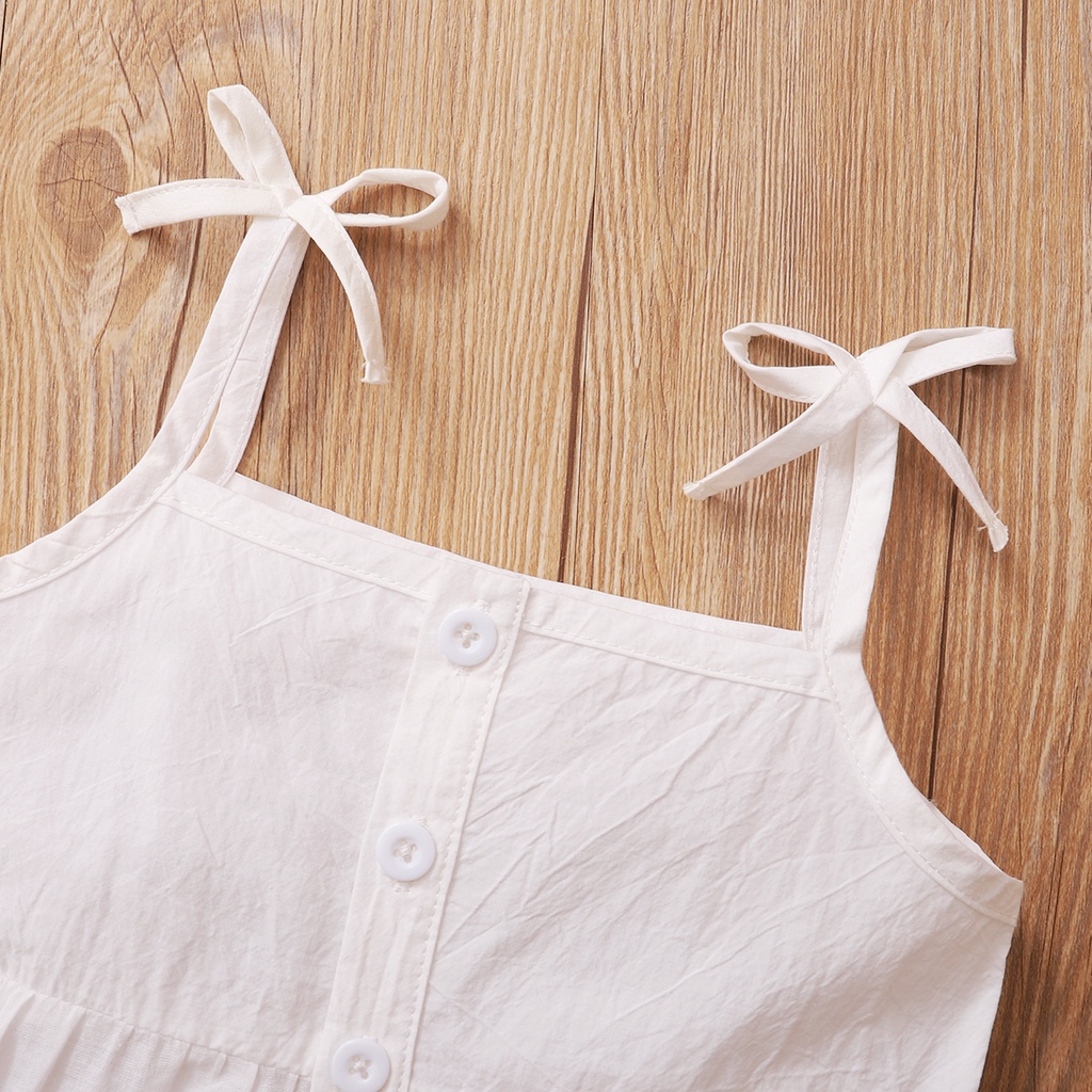 Set đồ 2 món Mikrdoo áo hai dây phối ren + quần ngắn xinh xắn cho bé gái