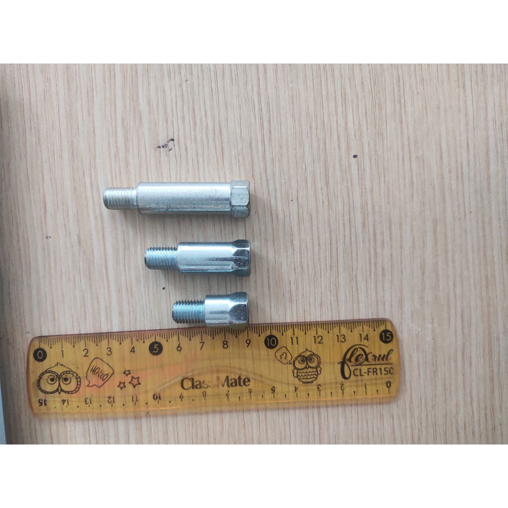 Ốc nối chân gương xe máy 3cm, 4.5cm và 6cm( liên hệ shop để được hỗ trợ tư vấn cho từng loại xe)