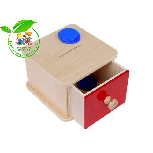 Giáo cụ Montessori 0-3 tuổi - Hộp thả xu