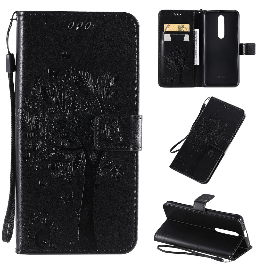 Bao da điện thoại dập nổi họa tiết cây độc đáo cho OPPO F11/F11 PRO | BigBuy360 - bigbuy360.vn